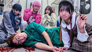 のどみーみが頭こっつんこしてるのマジで尊い💜💜💜💜🤍🤍🤍🤍 - 【対決】電車で殺人事件!?1番優秀な探偵は誰?対決してみた!!