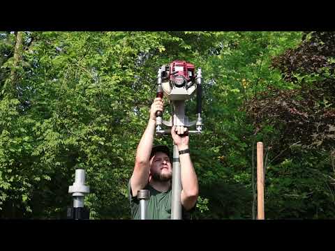 Installing a 3" Round Pipe With a Titan Post Driver