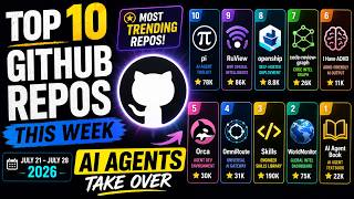 Top 10 GitHub Repos This Week | July 21 – July 28 | AI Agents Take Ove