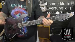 Video thumbnail for Mayones Regius 4Ever TT Frets Djent Chords Test - Evertune Sustain! by Levi Clay