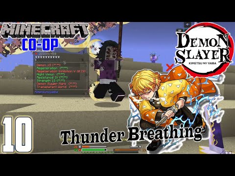 IQ Gaming - Minecraft Demon Slayer Co-op 10 Zenitsu Breathing