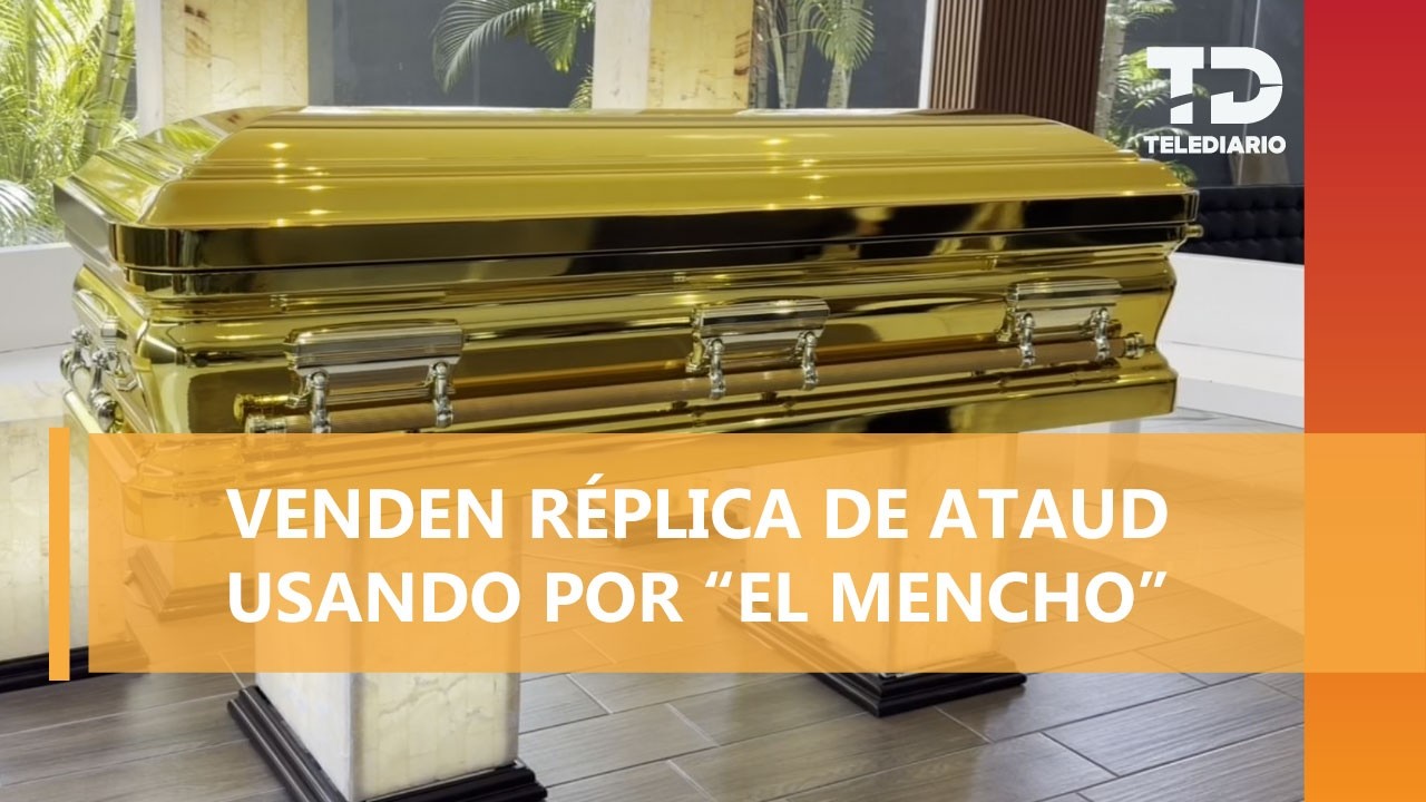 Morir como 'El Mencho': el ataúd dorado de 200 mil pesos que ya se vende entre el narco