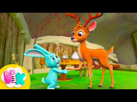 Steht ein Hirsch in seinem Haus 🦌 Lieder mit Tieren für Kinder | HeyKids Kinderlieder TV