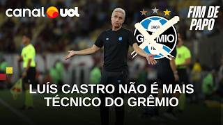 GRÊMIO DEMITE LUÍS CASTRO APÓS DERROTA PARA O VASCO; 'RESPIRO DE UM JOGO? É VERGONHOSO!', DIZ JULIO