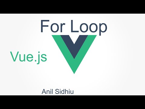 Vue js tutorial for beginners  #7 for loop