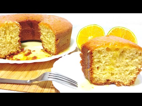 EM 3 MINUTOS VOCÊ FAZ ESSE BOLO DE LARANJA COM CASCA E UMA CALDA DELICIOSA