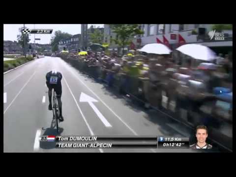 Tour De France 2015 - Stage 1 Tom Dumoulin Finish