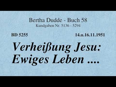 BD 5255 - VERHEISSUNG JESU: EWIGES LEBEN ....