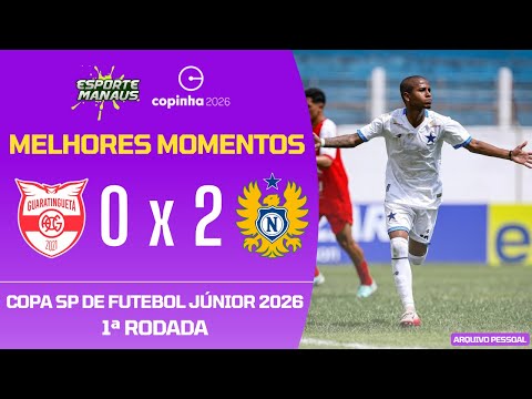 Atlético Guaratinguetá-SP 0 x 2 Nacional | Highlights | 1st Round of the 2026 Copinha