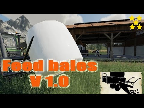 FS 19 Mod Vorstellung Farming Simulator :  Feed bales V 1.0