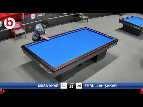 MUSA AKAR & EMRULLAH ŞAKAR Bilardo Maçı - 2022 ERKEKLER 1.ETAP-3.TUR