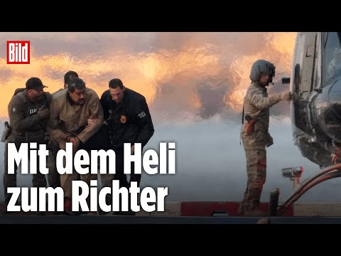 MADURO VOR GERICHT: Venezuelas Präsident mit Ehefrau unter schwerer Bewachung vorgeführt