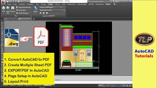 How to Convert AutoCAD to PDF| Export Pdf in autocad | Autocad multi page pdf