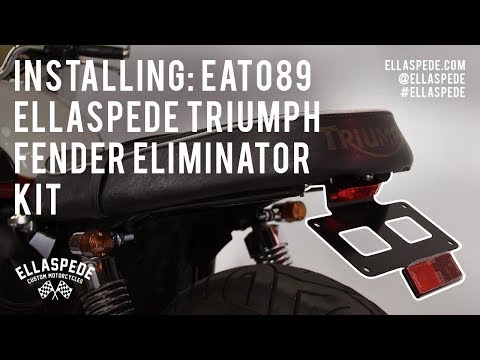 Installing: Ellaspede Triumph Fender Eliminator Kit
