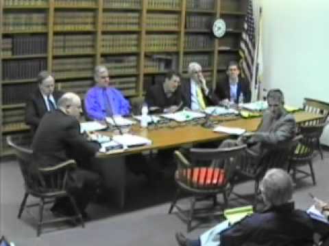 Senator Scott Brown at Selectmen Meeting, Wayland MA, Feb 23rd, 2009