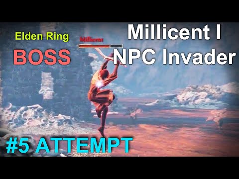 Elden Ring Ring Millicent I NPC Invader VS Wretch BOSS Fight at Aeonia Swamp