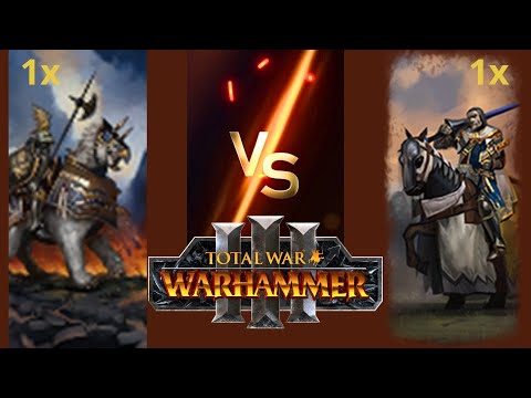 Grail Knights vs Empire Cavalry Roster in Total War: Warhammer 3