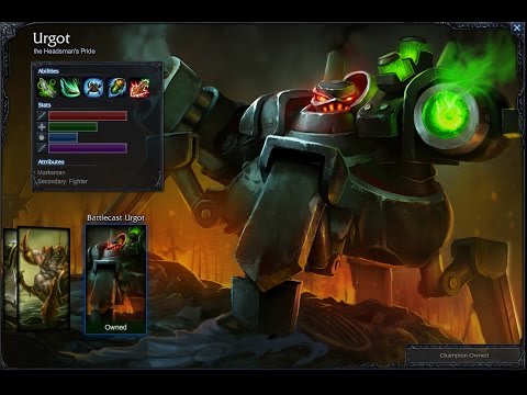 Battlecast Urgot Skin Spotlight Gameplay 1080p HD League Of Legends