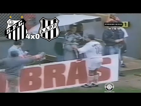 Santos 4 x 0 Ponte Preta - 30/09/1998 - Edinho enfrenta o Santos pela primeira e única vez