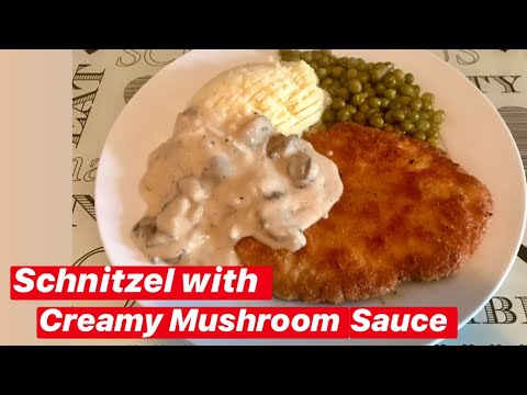 Homemade Schnitzel With Creamy Mushroom Sauce / Pinay in Netherlands