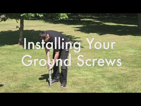 Ground screws, Building Base Installation.