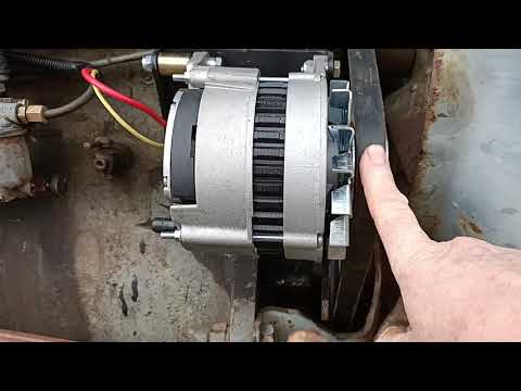 Massey Ferguson TEA20 Alternator how to fit and wire up.