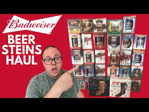 Budweiser Christmas Steins By Year