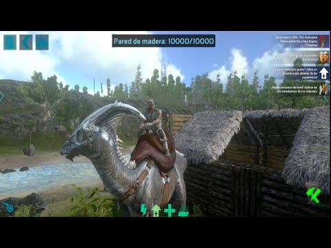 Logré domar mi primer dinosaurio en ARK Mobile 😱| parasaurio
