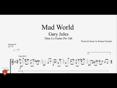 Mad World - Guitar Tabs