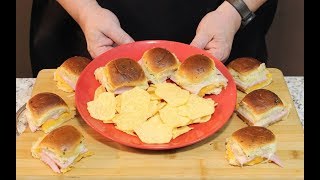 Hot Ham and Cheese Sliders! (Baked at 350 Degrees)