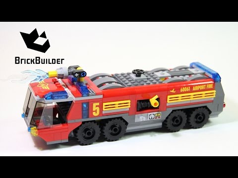 Vidéo LEGO City 60061 : Le camion de pompiers de l'aéroport