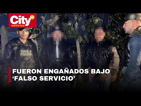 Gaula logró rescatar a maestros de obra que habían sido secuestrados en Cundinamarca | CityTv