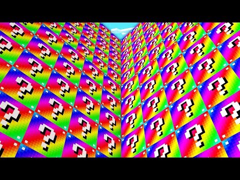 MINECRAFT 100 RAINBOW LUCKY BLOCK WALLS CHALLENGE! - MINECRAFT MODDED MINIGAME | JeromeASF