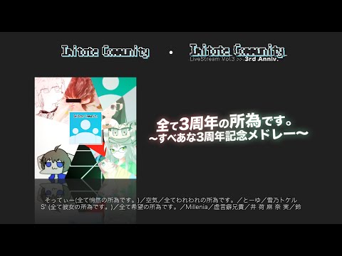 Subete 3-juunen no Sei desu. ~Subeana 3-juunen Kinen Medley~