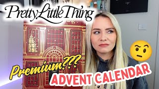 PRETTY LITTLE THING £100 PREMIUM 👀 BEAUTY ADVENT CALENDAR 2025 UNBOXING & REVIEW | MISS BOUX