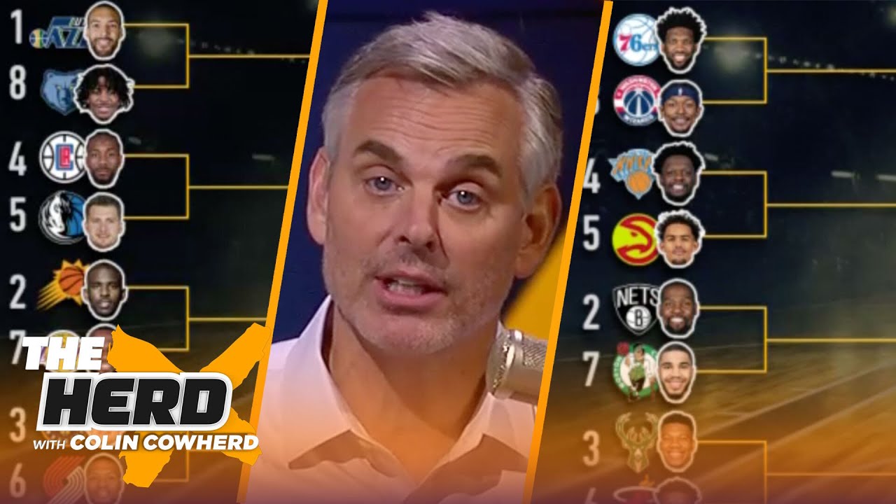 Colin Cowherd shares his NBA face bracket for the 2021 playoff series | NBA | THE HERD