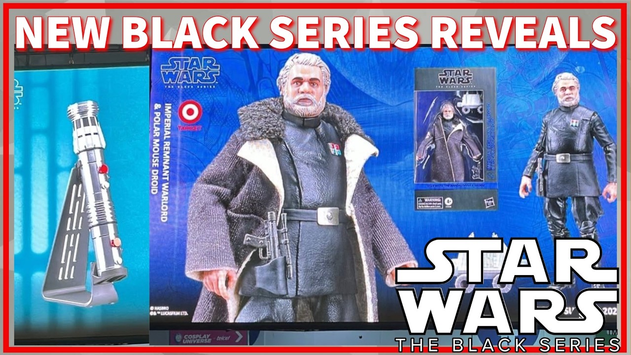 NEW Black Series Reveals! Imperial Remnant Warlord & Darth Maul Lightsaber!
