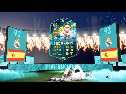 PLAYER MOMENTS SERGIO RAMOS SBC COMPLETED + GAMEPLAY ! - FIFA 20 ULTIMATE TEAM