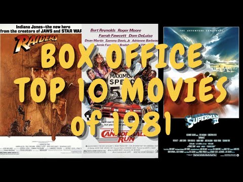 TOP 10 (1981) BOX OFFICE MOVIES Top 10 by Media Squeak SUPERMAN 2, RAIDERS OF THE LOST ARK ✌️💕
