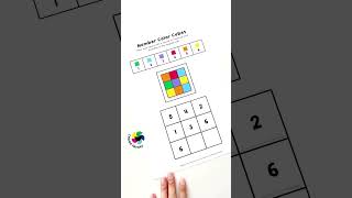 Number Color Cubes Printable #chanafavors