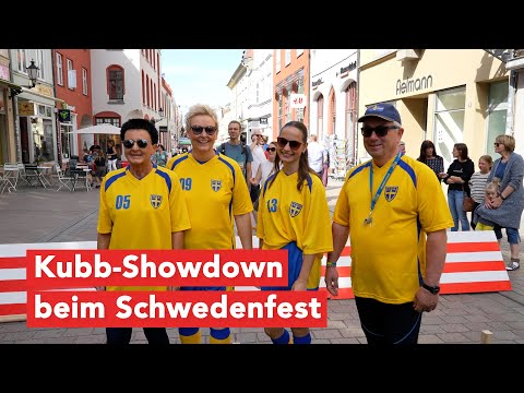 Kubb at the town hall: Swedish festival duel between Wismar and Kalmar