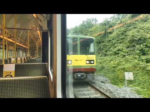 On Board an IE 8300 Class Dart Train From Portmarnock to Clongriffin in Dublin, Ireland