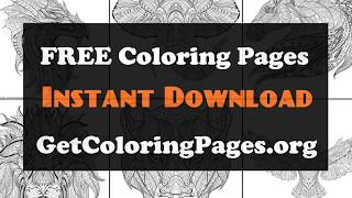 Easy zentangle coloring pages