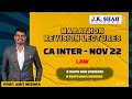 CA INTER NOV 22 MARATHON REVISION LAW