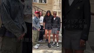 NIGOさんと牧瀬里穂さん夫妻も来訪　パリ・メンズファッションウィーク sacaiのショー #sacai #fassion #paris #shorts