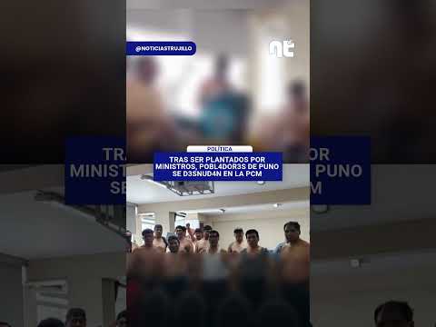 POBLADORES DE PUNO FUERON PLANTADOS POR MINISTROS
