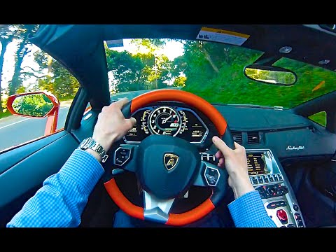 Thumbnail for Awesome Lamborghini Aventador Roadster POV Drive and Incredible Exhaust Sound! by Lamborghini Aventador
