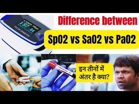 difference between SpO2 SaO2 PaO2