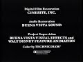 Snow White And The Seven Dwarfs 1994 VHS Closing