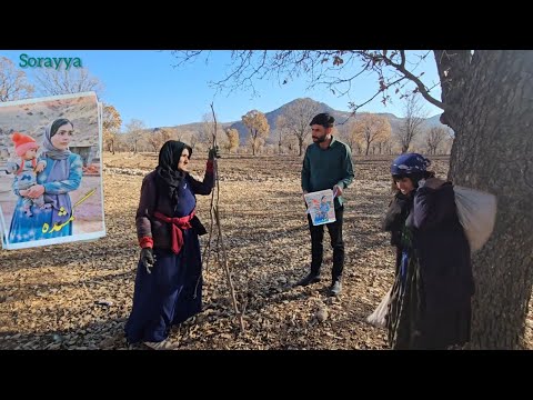 Where did you see the old woman and the children of Tayyaba with Soraya?